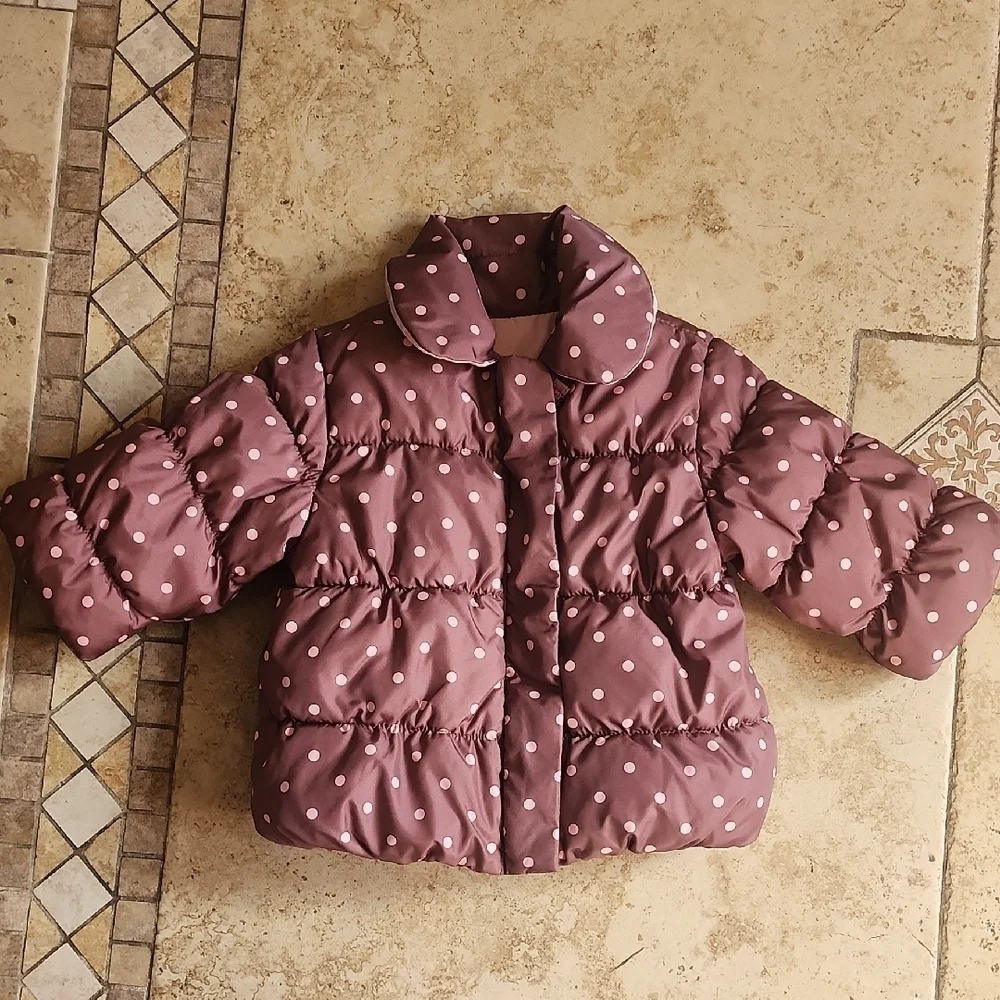 GAP Baby Polka Dot Puffer Coat